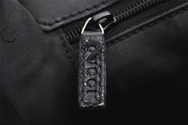 Authentic GUCCI Jackie Shoulder Hand Bag GG Canvas Leather 0021067 Black 1003K