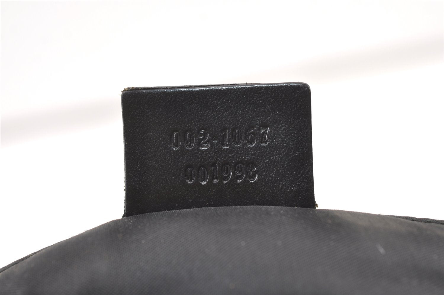 Authentic GUCCI Jackie Shoulder Hand Bag GG Canvas Leather 0021067 Black 1003K