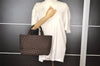 Authentic GIVENCHY MAROQUINERIE Vintage Hand Bag Purse Canvas Brown 1004I