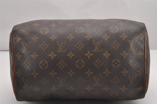 Authentic Louis Vuitton Monogram Speedy 30 Hand Boston Bag M41526 Junk 1004J