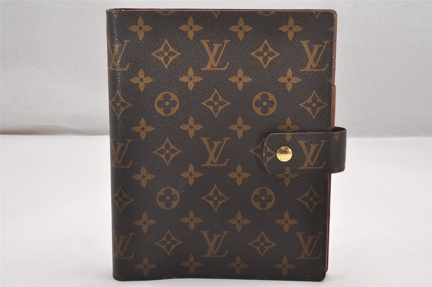Authentic Louis Vuitton Monogram Agenda GM Notebook Cover R20106 LV 1005J