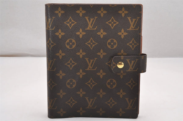 Authentic Louis Vuitton Monogram Agenda GM Notebook Cover R20106 LV 1005J