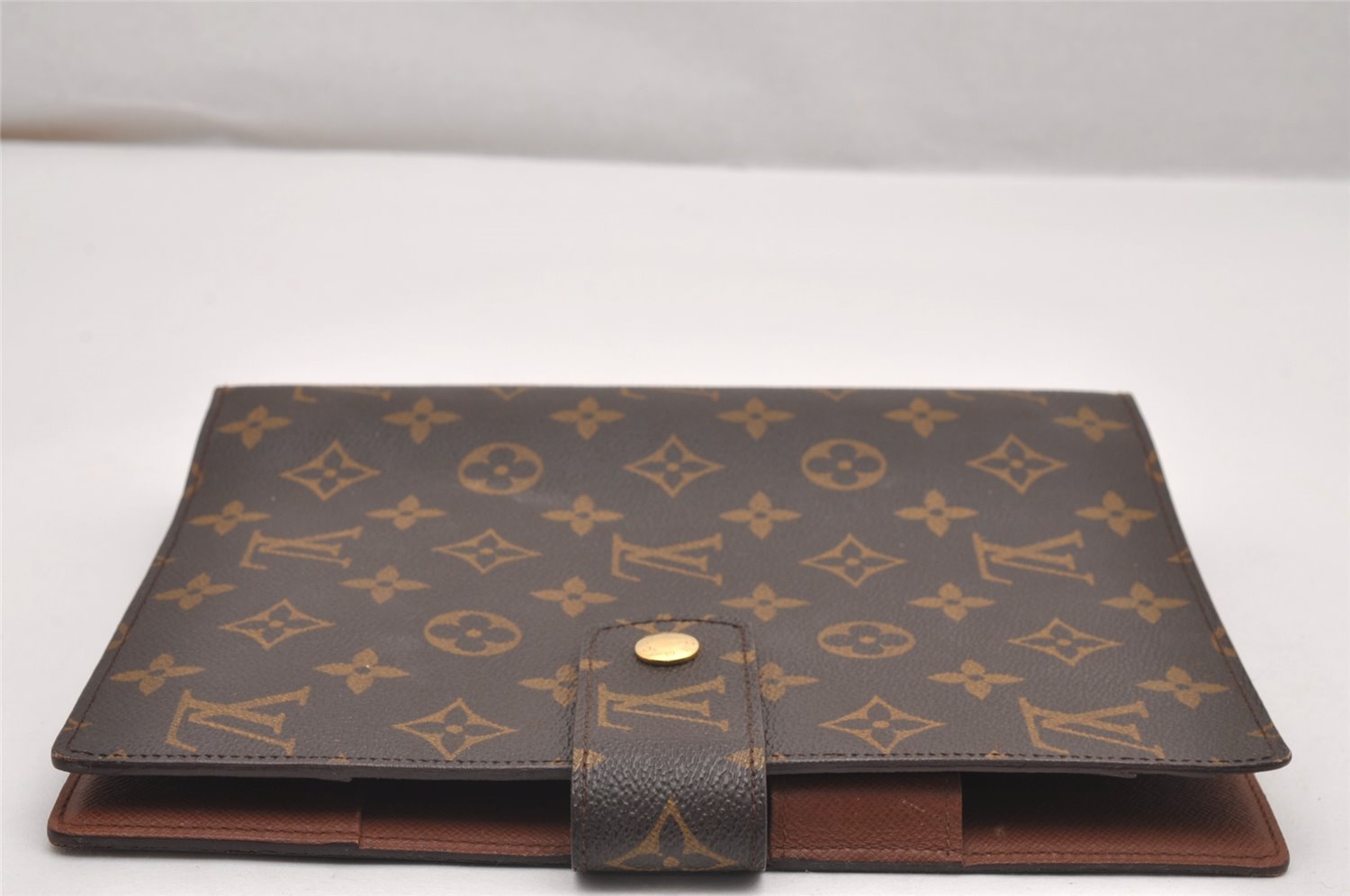 Authentic Louis Vuitton Monogram Agenda GM Notebook Cover R20106 LV 1005J