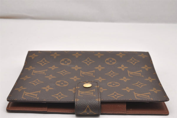Authentic Louis Vuitton Monogram Agenda GM Notebook Cover R20106 LV 1005J
