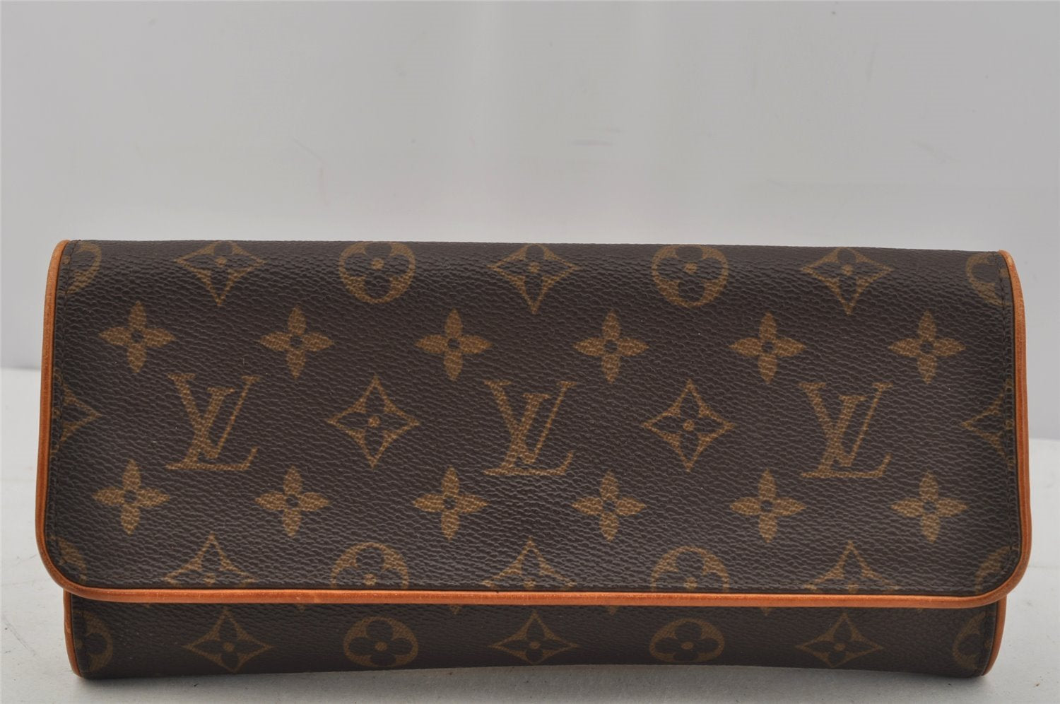 Authentic Louis Vuitton Monogram Pochette Twin GM Shoulder Bag M51852 LV 1006J