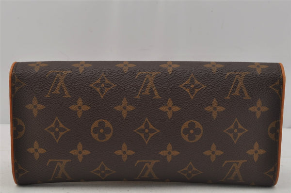 Authentic Louis Vuitton Monogram Pochette Twin GM Shoulder Bag M51852 LV 1006J