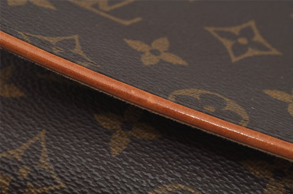 Authentic Louis Vuitton Monogram Pochette Twin GM Shoulder Bag M51852 LV 1006J