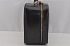 Authentic GUCCI Bamboo 2Way Shoulder Hand Bag Purse Leather Black 1007J