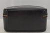 Authentic GUCCI Bamboo 2Way Shoulder Hand Bag Purse Leather Black 1007J