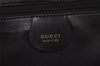 Authentic GUCCI Bamboo 2Way Shoulder Hand Bag Purse Leather Black 1007J