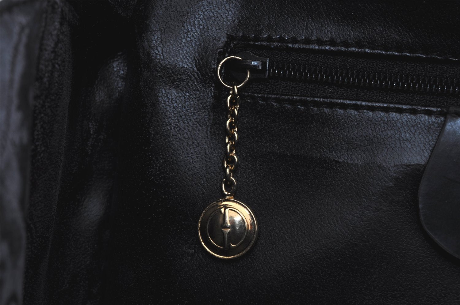 Authentic GUCCI Bamboo 2Way Shoulder Hand Bag Purse Leather Black 1007J