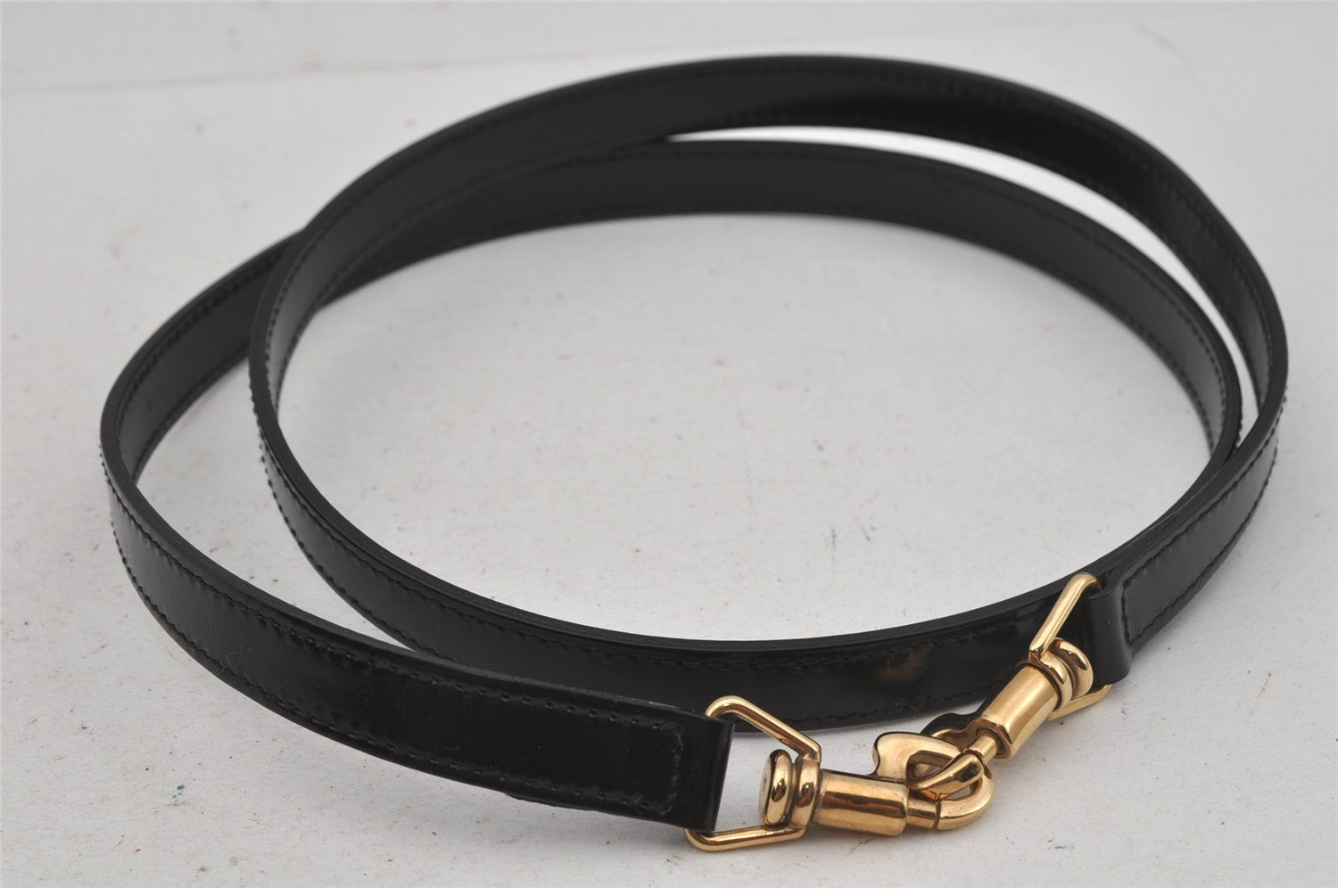 Authentic GUCCI Bamboo 2Way Shoulder Hand Bag Purse Leather Black 1007J