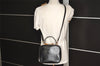 Authentic GUCCI Bamboo 2Way Shoulder Hand Bag Purse Leather Black 1007J