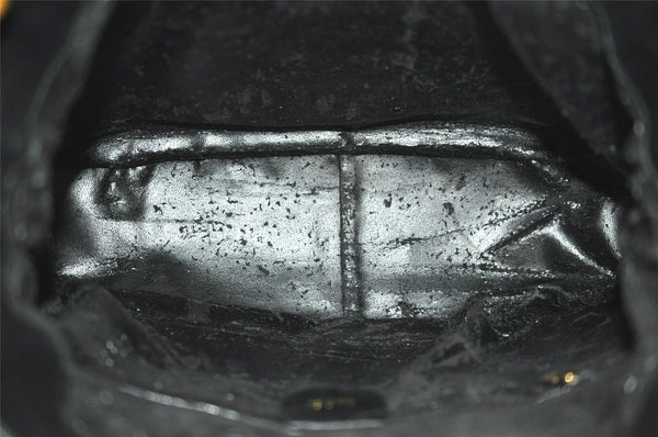 Authentic GUCCI Bamboo 2Way Shoulder Hand Bag Purse Leather Black Junk 1008I