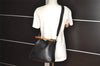Authentic GUCCI Bamboo 2Way Shoulder Hand Bag Purse Leather Black Junk 1008I