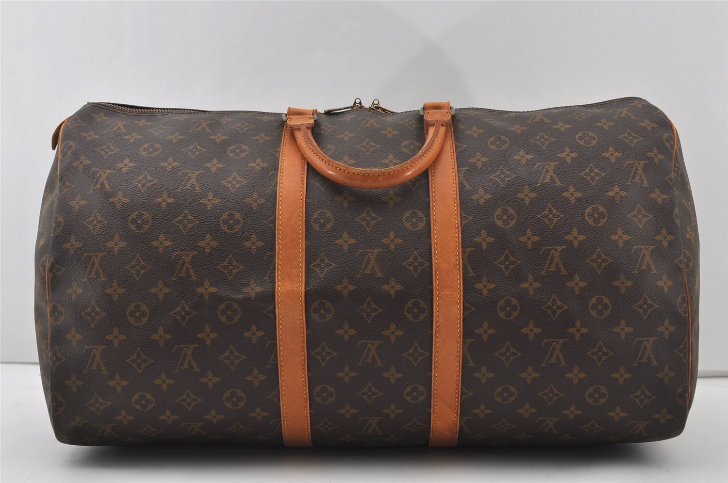 Authentic Louis Vuitton Monogram Keepall 55 Travel Boston Bag M41424 LV 1008J