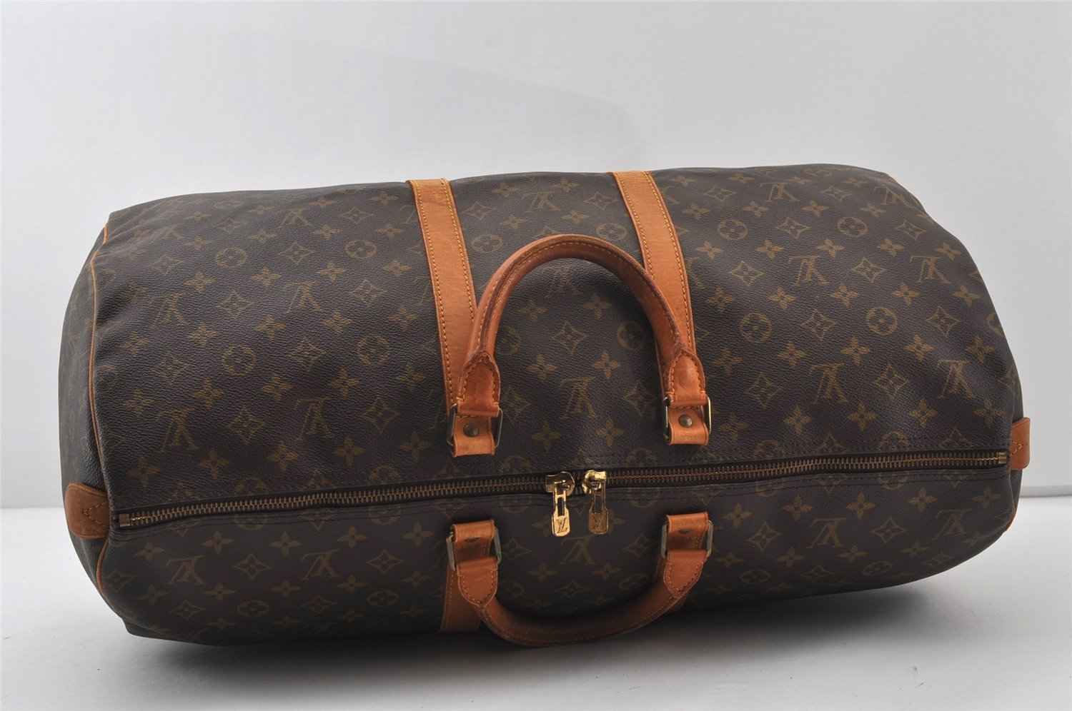 Authentic Louis Vuitton Monogram Keepall 55 Travel Boston Bag M41424 LV 1008J