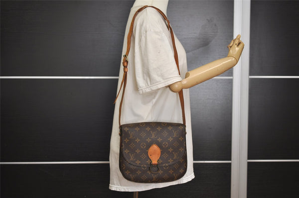 Authentic Louis Vuitton Monogram Saint Cloud GM M51242 Shoulder Cross Bag 1009I