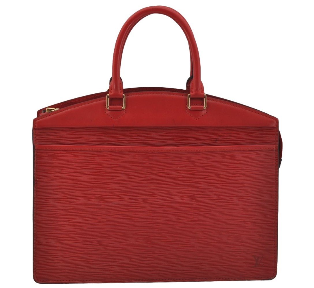 Authentic Louis Vuitton Epi Riviera Hand Bag Red M48187 LV Junk 1009J