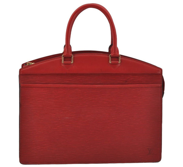 Authentic Louis Vuitton Epi Riviera Hand Bag Red M48187 LV Junk 1009J