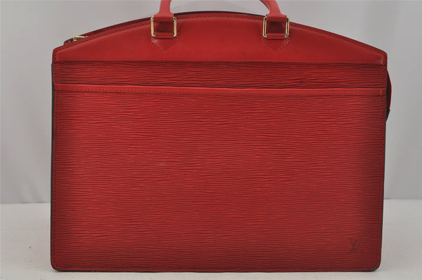 Authentic Louis Vuitton Epi Riviera Hand Bag Red M48187 LV Junk 1009J
