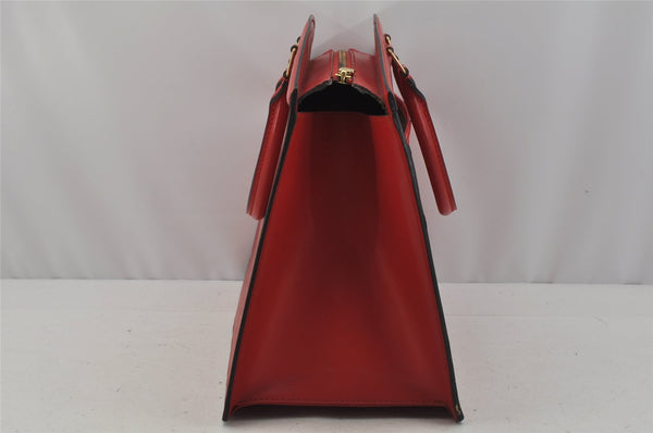 Authentic Louis Vuitton Epi Riviera Hand Bag Red M48187 LV Junk 1009J