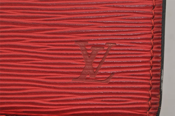 Authentic Louis Vuitton Epi Riviera Hand Bag Red M48187 LV Junk 1009J