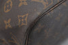 Authentic Louis Vuitton Monogram Neverfull MM Shoulder Tote Bag M40156 LV 1009K