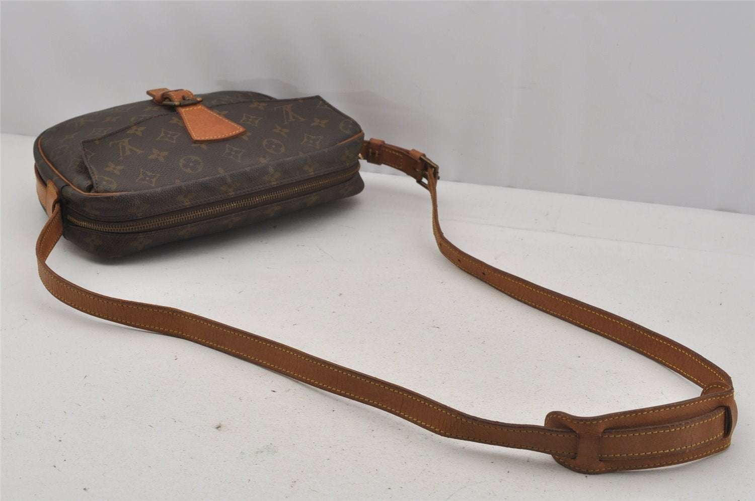 Authentic Louis Vuitton Monogram Jeune Fille MM M51226 Shoulder Cross Bag 1010J