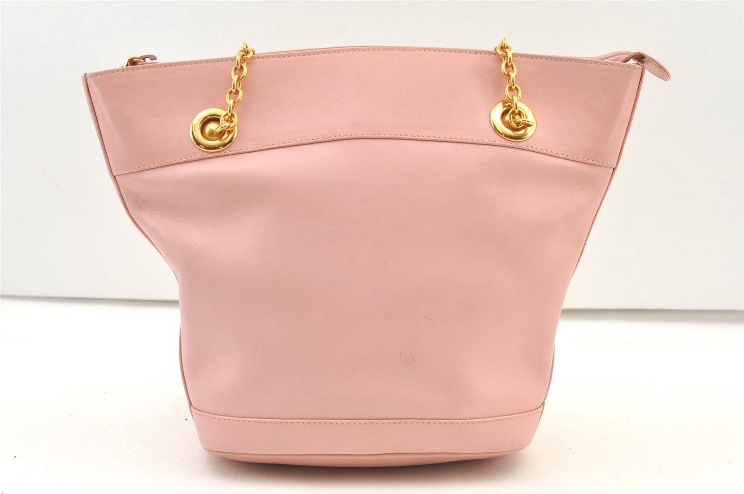 Authentic GUCCI Bamboo Shoulder Tote Bag Leather Pink Junk 1010K