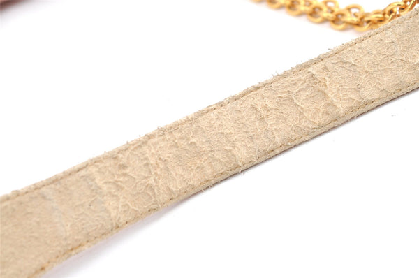 Authentic GUCCI Bamboo Shoulder Tote Bag Leather Pink Junk 1010K