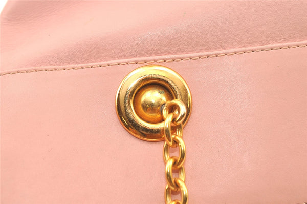 Authentic GUCCI Bamboo Shoulder Tote Bag Leather Pink Junk 1010K