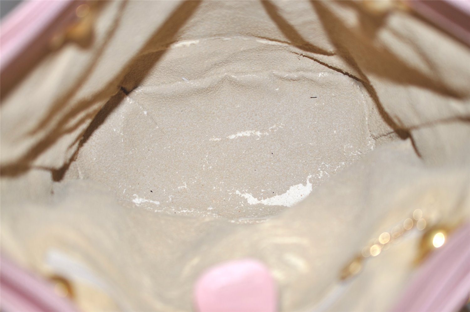 Authentic GUCCI Bamboo Shoulder Tote Bag Leather Pink Junk 1010K