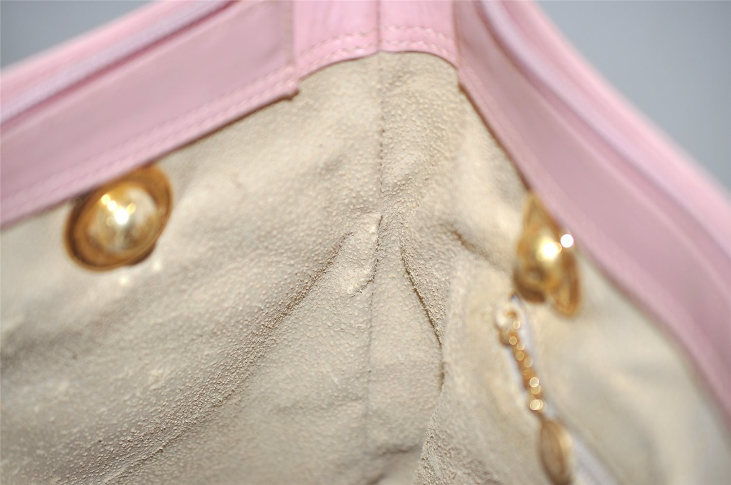 Authentic GUCCI Bamboo Shoulder Tote Bag Leather Pink Junk 1010K