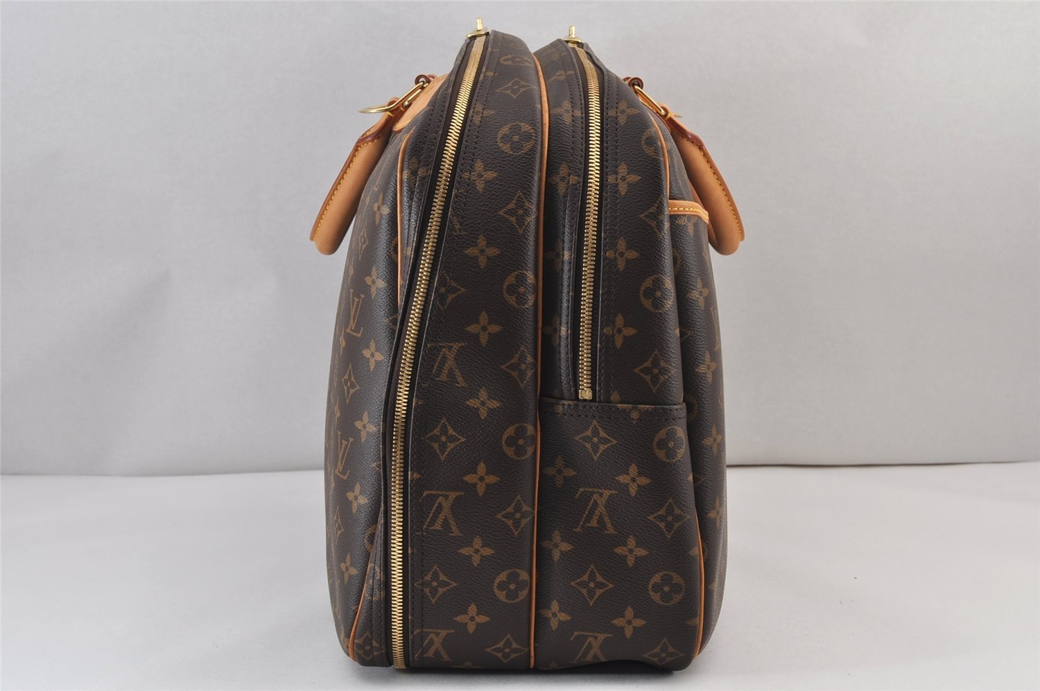 Authentic Louis Vuitton Monogram Alize 24 Heures Boston Hand Bag M41399 LV 1011K