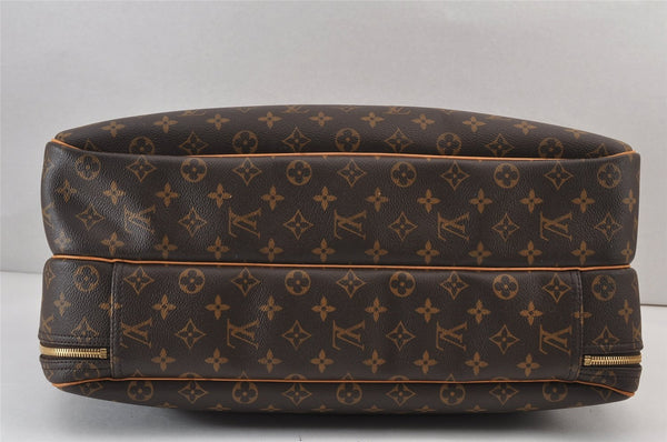 Authentic Louis Vuitton Monogram Alize 24 Heures Boston Hand Bag M41399 LV 1011K