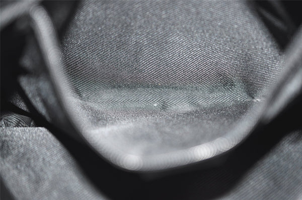 Authentic GUCCI Vintage Shoulder Tote Bag GG Canvas Leather 31244 Black 1012I