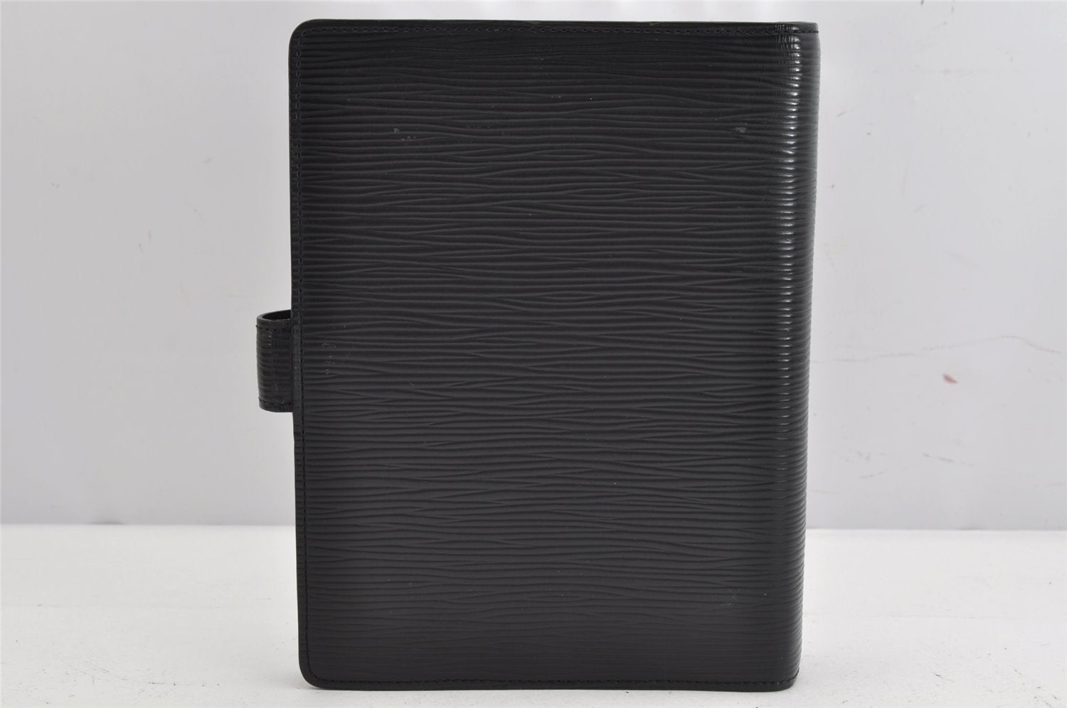 Authentic Louis Vuitton Epi Agenda MM Notebook Cover Black R20202 LV 1013K