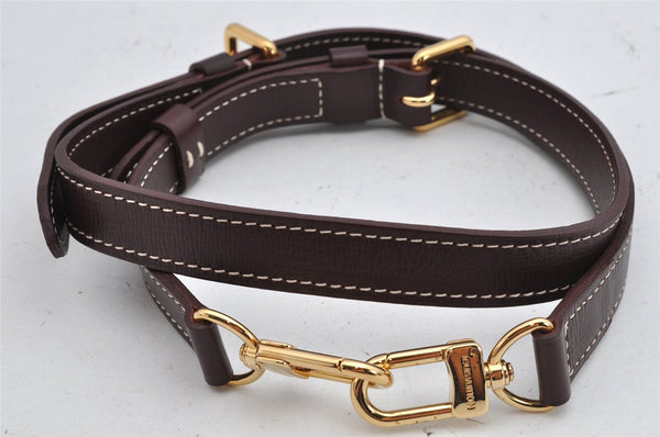 Authentic Louis Vuitton Leather Shoulder Strap Brown 37.6-42.1" LV 1014K