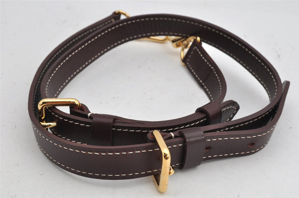 Authentic Louis Vuitton Leather Shoulder Strap Brown 37.6-42.1" LV 1014K