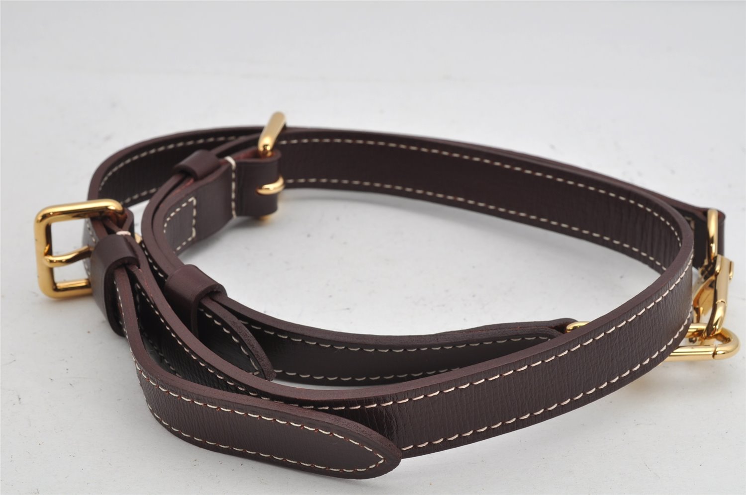 Authentic Louis Vuitton Leather Shoulder Strap Brown 37.6-42.1