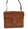 Authentic Vintage GUCCI Shoulder Hand Bag Purse Leather Brown 1015J