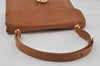 Authentic Vintage GUCCI Shoulder Hand Bag Purse Leather Brown 1015J