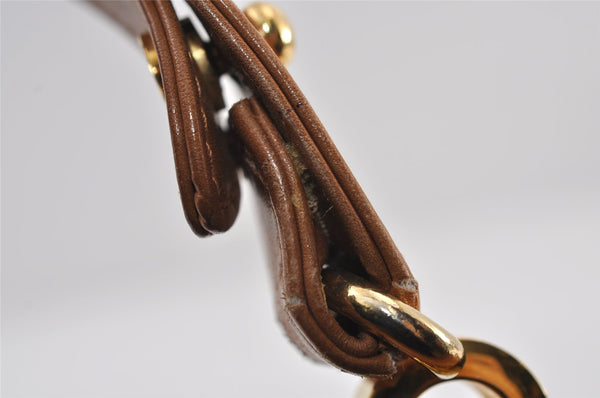 Authentic Vintage GUCCI Shoulder Hand Bag Purse Leather Brown 1015J