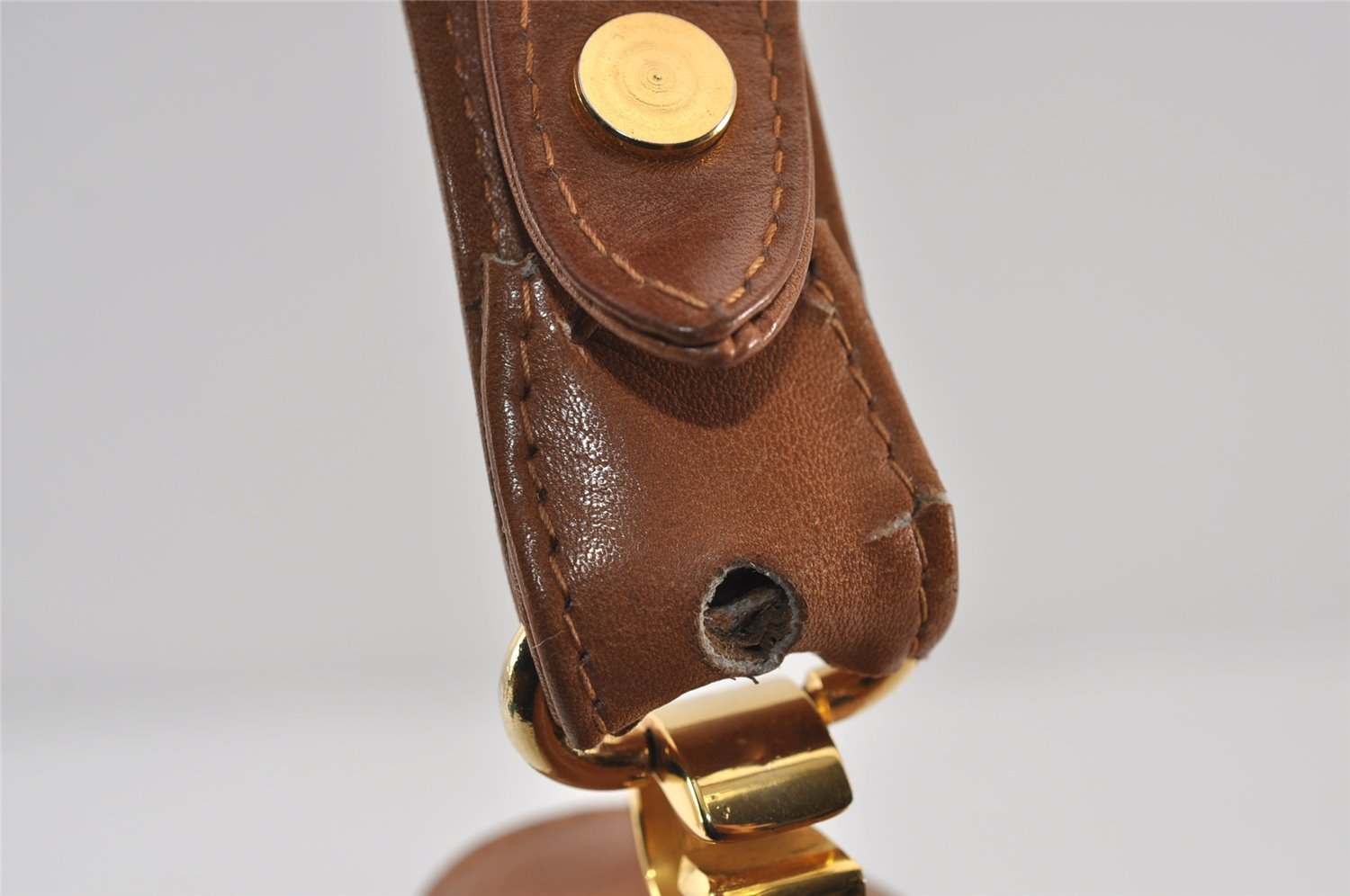 Authentic Vintage GUCCI Shoulder Hand Bag Purse Leather Brown 1015J