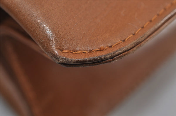 Authentic Vintage GUCCI Shoulder Hand Bag Purse Leather Brown 1015J