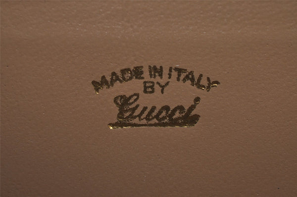 Authentic Vintage GUCCI Shoulder Hand Bag Purse Leather Brown 1015J