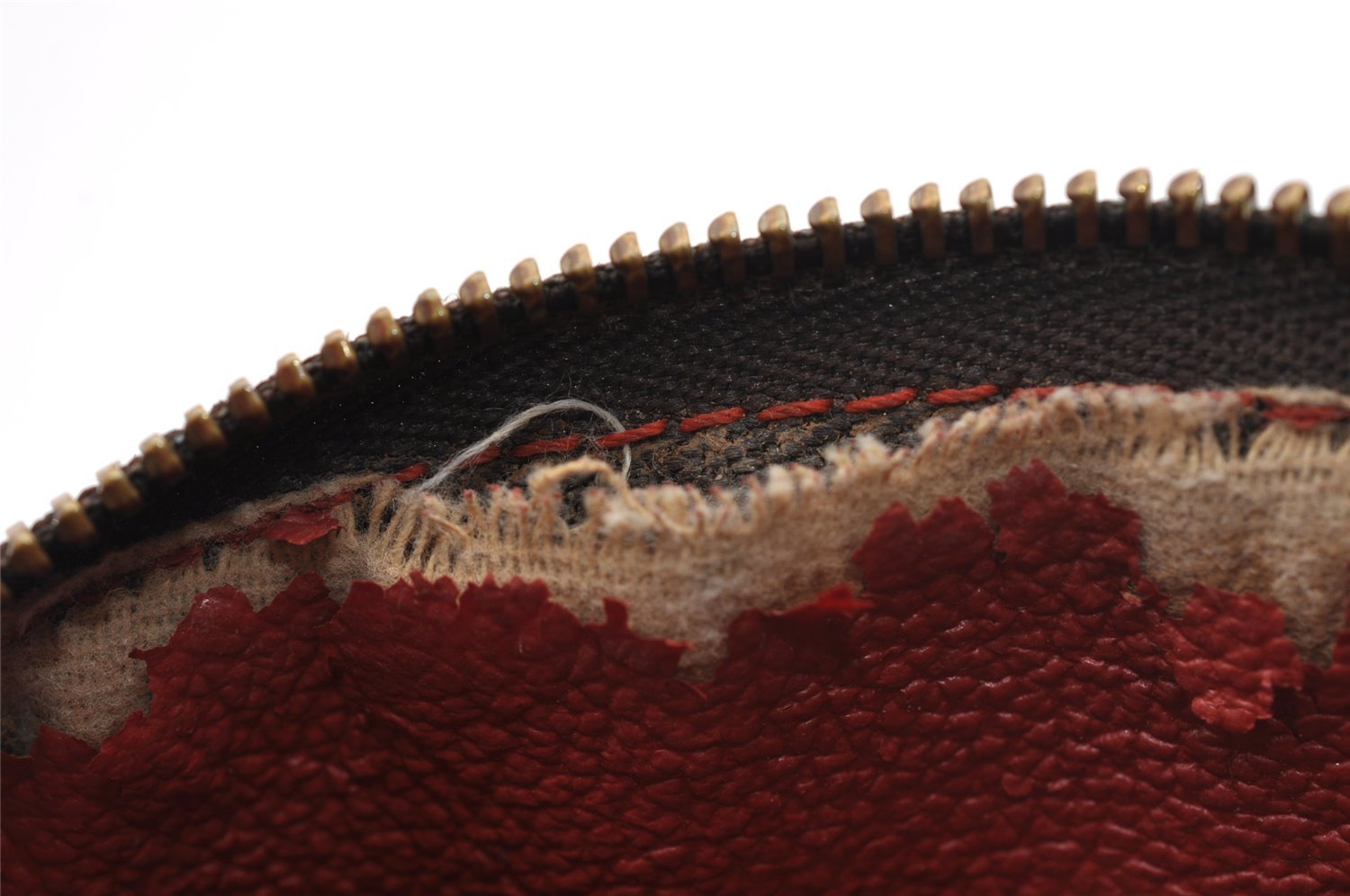 Authentic Louis Vuitton Damier Pochette Cosmetic PM Pouch N47516 LV 1016I