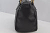 Authentic GUCCI Vintage Bamboo 2Way Shoulder Hand Bag Purse Leather Black 1016J