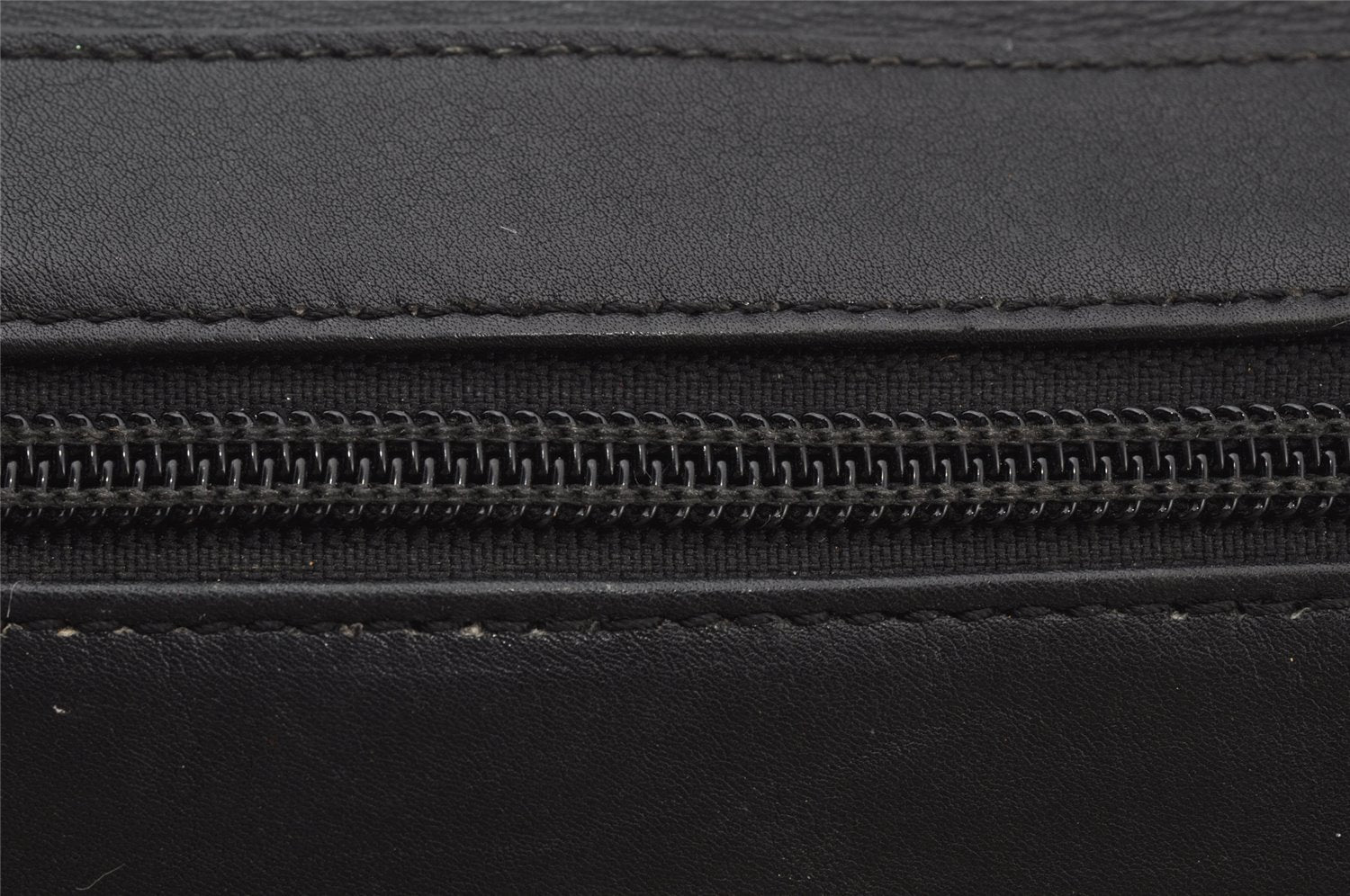 Authentic GUCCI Vintage Bamboo 2Way Shoulder Hand Bag Purse Leather Black 1016J